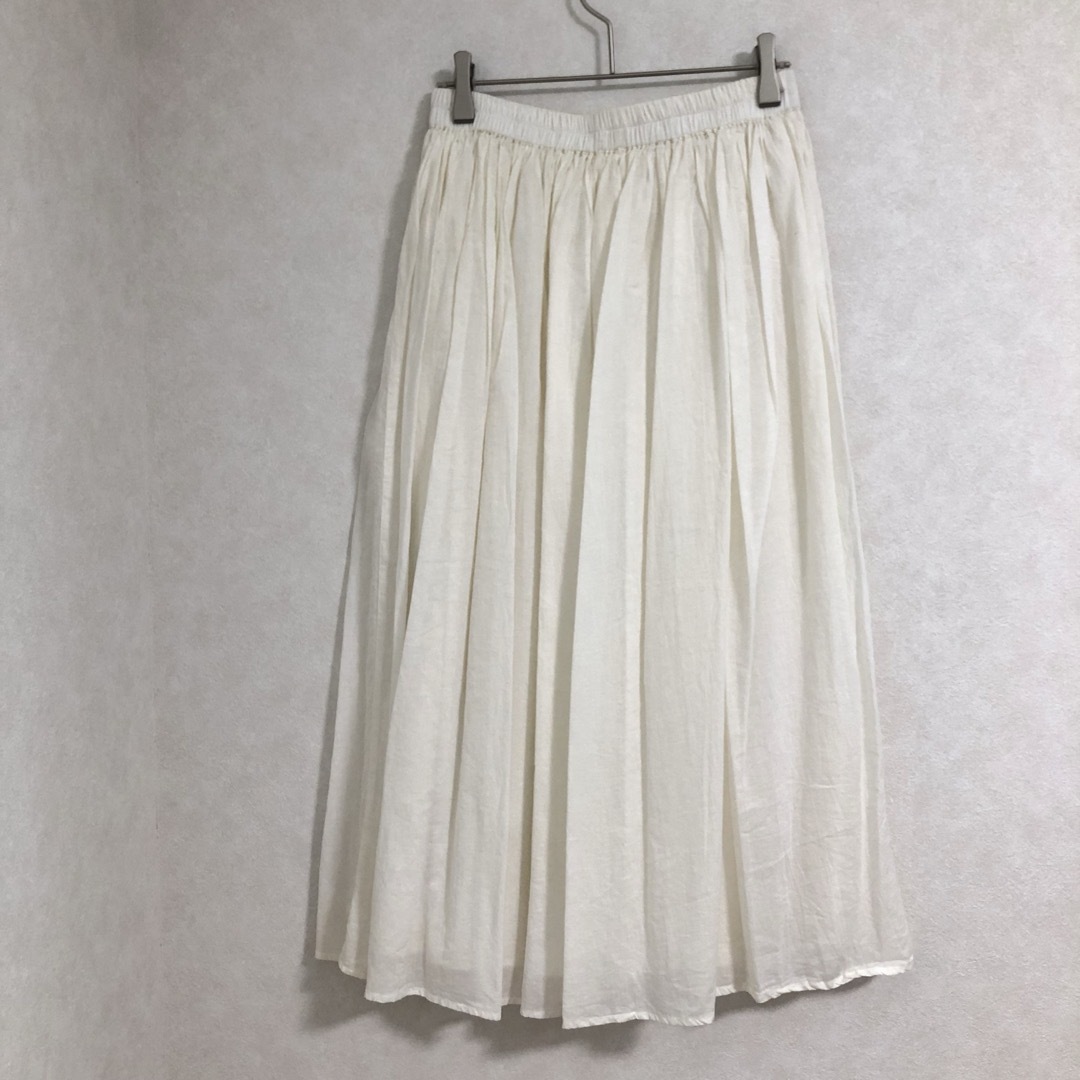FREAK'S STORE(フリークスストア)の【未使用】freak's store ロング　スカート  インド綿　オフホワイト レディースのスカート(ロングスカート)の商品写真