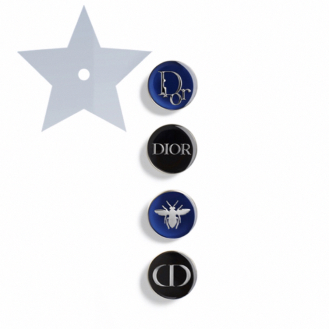 Dior(ディオール)のDior コスメ ピンバッチ 4種類 ディオール エンタメ/ホビーのコレクション(ノベルティグッズ)の商品写真