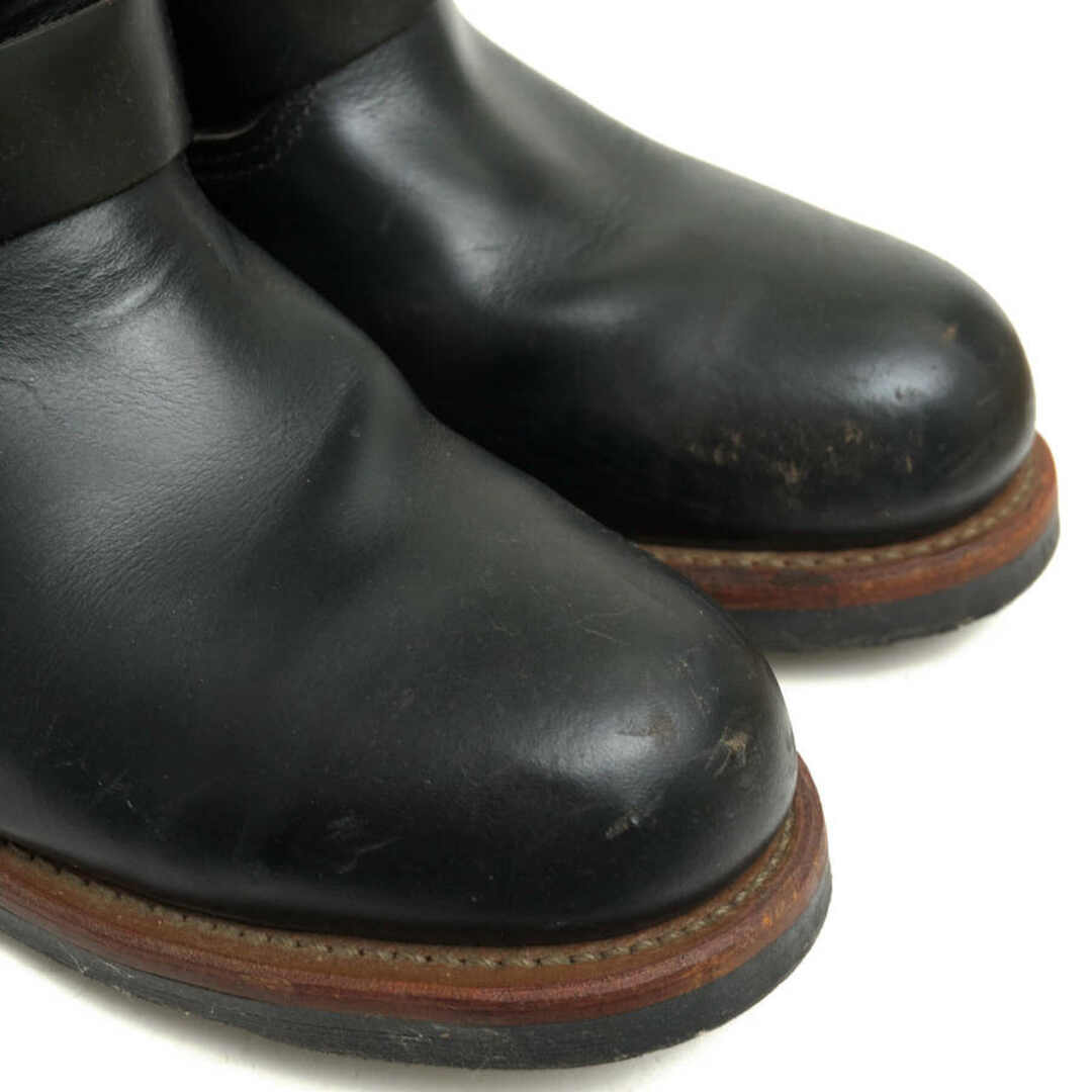 REDWING(レッドウィング)のレッドウィング／RED WING エンジニアブーツ シューズ 靴 メンズ 男性 男性用レザー 革 本革 ブラック 黒  2268 11inch ENGINEER STEEL TOE スチールトゥ 定番 グッドイヤーウェルト製法 メンズの靴/シューズ(ブーツ)の商品写真