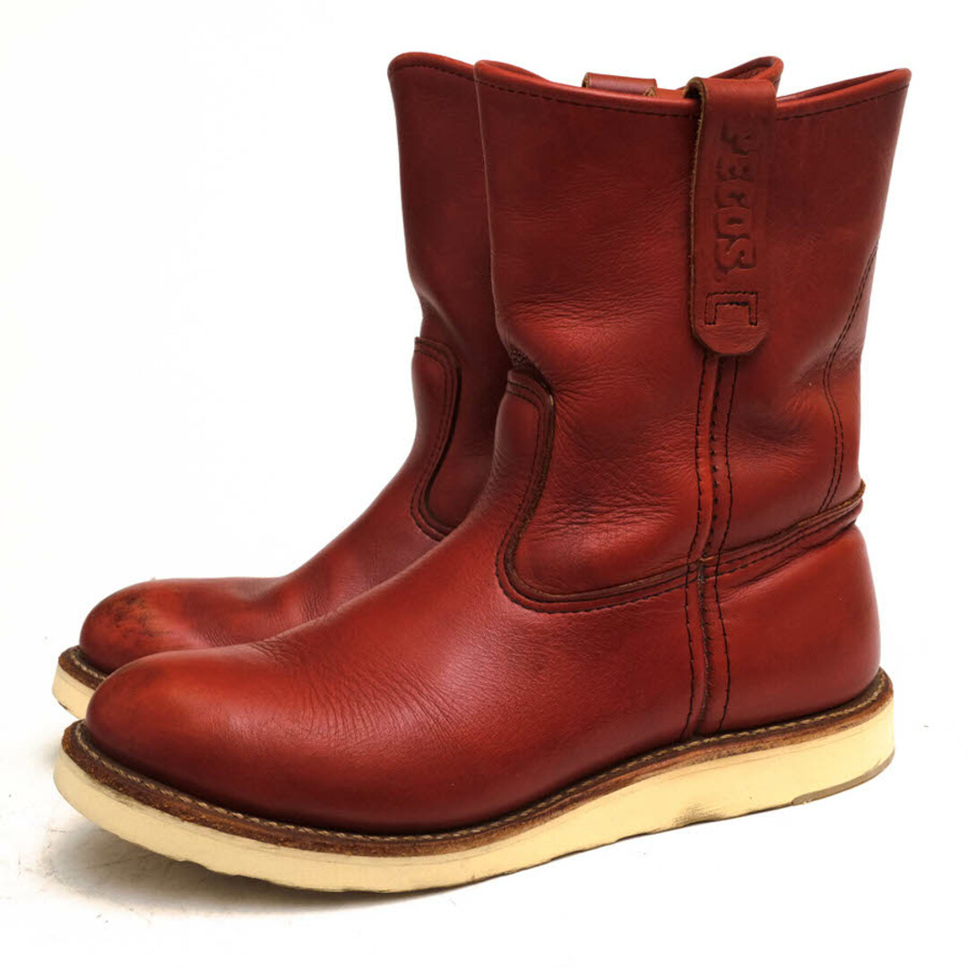 レッドウィング／RED WING ペコスブーツ シューズ 靴 メンズ 男性 男性用レザー 革 本革 レッド 赤  8866 9inch PECOS BOOTS トランザクショントレッドソール グッドイヤーウェルト製法 プレーントゥメンズ