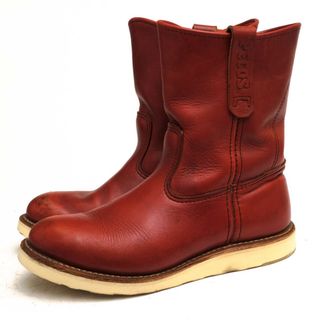 レッドウィング(REDWING)のレッドウィング／RED WING ペコスブーツ シューズ 靴 メンズ 男性 男性用レザー 革 本革 レッド 赤  8866 9inch PECOS BOOTS トランザクショントレッドソール グッドイヤーウェルト製法 プレーントゥ(ブーツ)