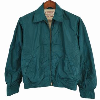 60年代 USA製 McGregor マックレガー ナイロンコーチ ジャケット 防寒 防風 アメカジ グリーン (メンズ 38) 中古 古着 O8124