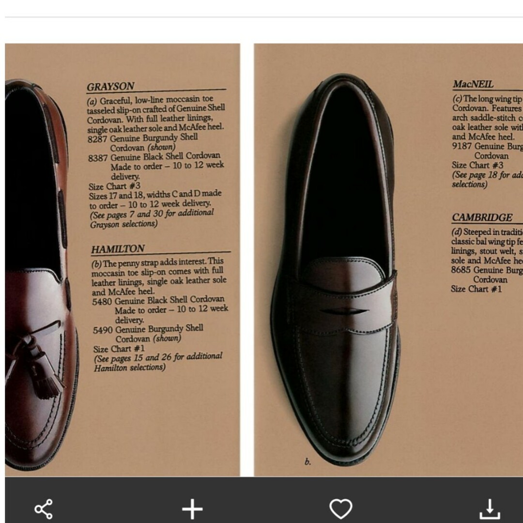 Allen Edmonds Vintage Hamilton 1980s