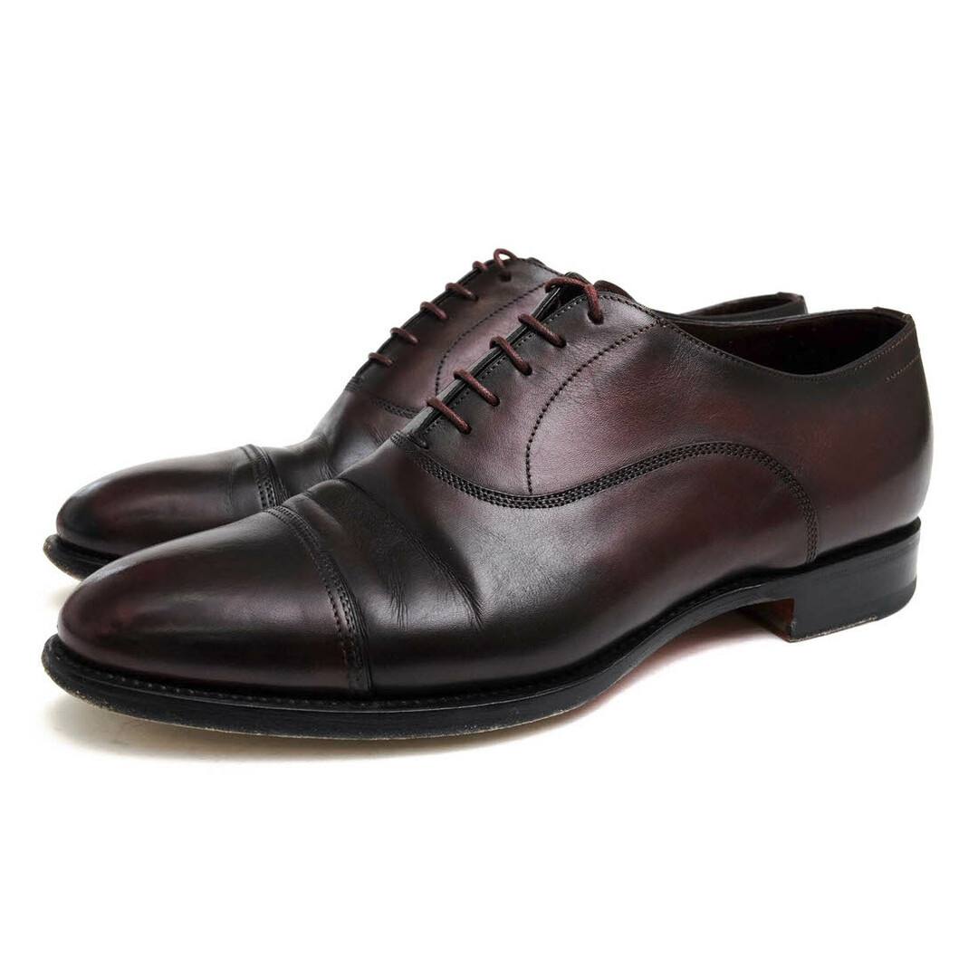 Santoni(サントーニ)のサントーニ／Santoni シューズ ビジネスシューズ 靴 ビジネス メンズ 男性 男性用レザー 革 本革 レッド ブラウン 赤 茶  15581 ストレートチップ グッドイヤーウェルト製法 レザーソール メンズの靴/シューズ(ドレス/ビジネス)の商品写真