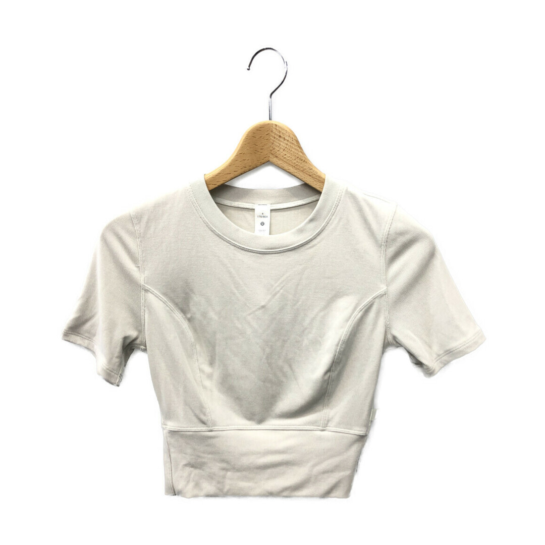 美品  lululemon ツイストバックトップス 半袖Tシャツ レディース 4