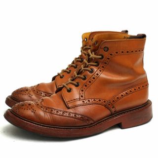 トリッカーズ(Trickers)のトリッカーズ／Tricker's レースアップブーツ シューズ 靴 メンズ 男性 男性用レザー 革 本革 ブラウン 茶  M2508 MALTON モールトン Brogue Boots ダブルソール カントリーブーツ ウイングチップ 定番 グッドイヤーウェルト製法(ブーツ)