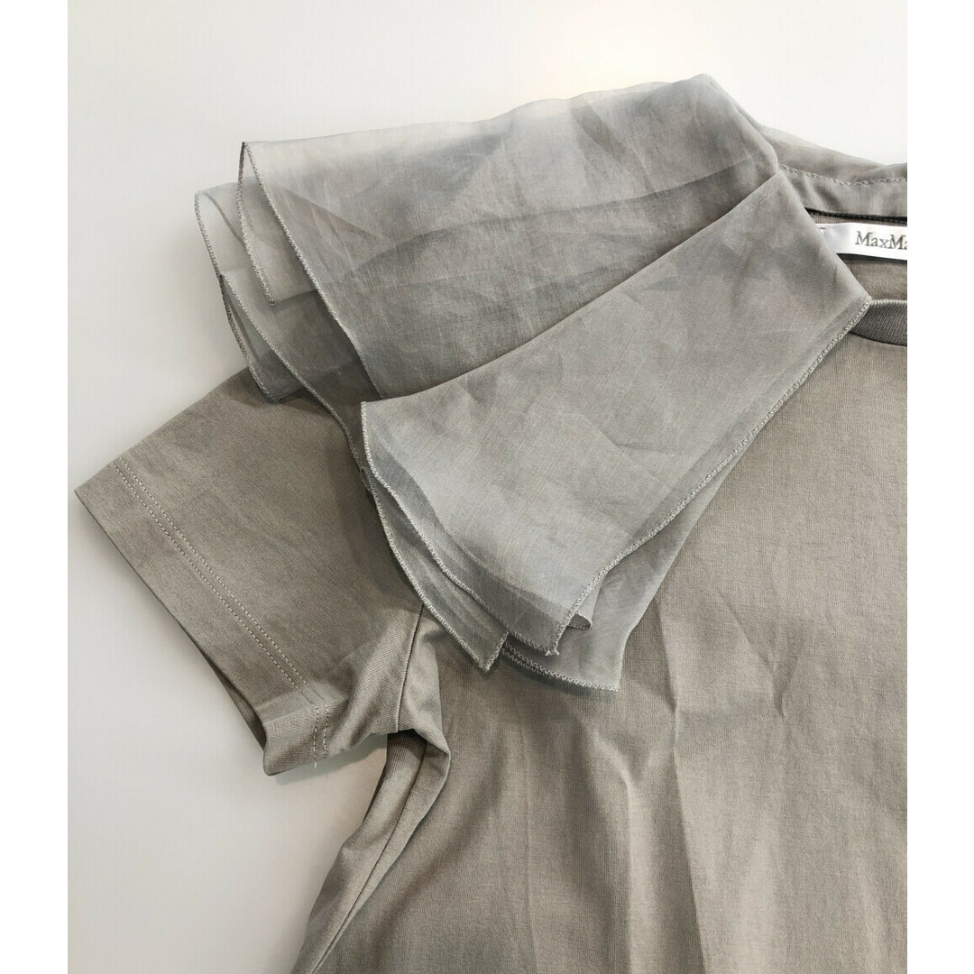 マックスマーラ MAX MARA 半袖レイヤードフリルTシャツ レディース S マックスマーラ MAX MARA 半袖レイヤードフリルTシャツ レディース S