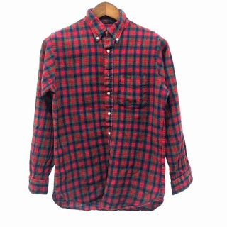 ペンドルトン(PENDLETON)の70年代 USA製 PENDLETON ペンドルトン 長袖シャツ アメカジ チェック レッド (メンズ L/LONG) 中古 古着 O8226(シャツ)