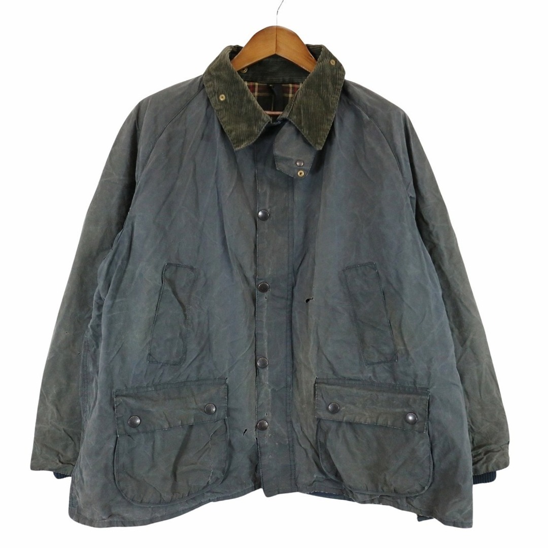 90年代 イングランド製 Barbour バブアー ビデイル オイルドジャケット ユーロ  ヨーロッパ グレー (メンズ 36相当)   O8283