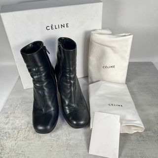 セリーヌ(celine)の【フィービー期】セリーヌ/CELINE バンバン ブーツ　ブラック　ハイヒール(ブーツ)