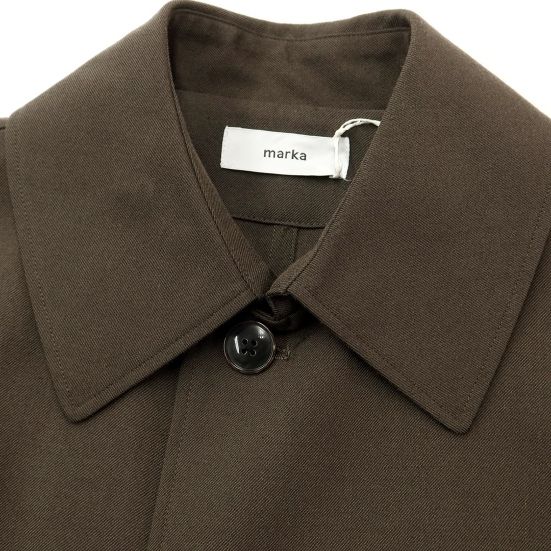 marka - 【中古】マーカ marka ウール ステンカラーコート オリーブ