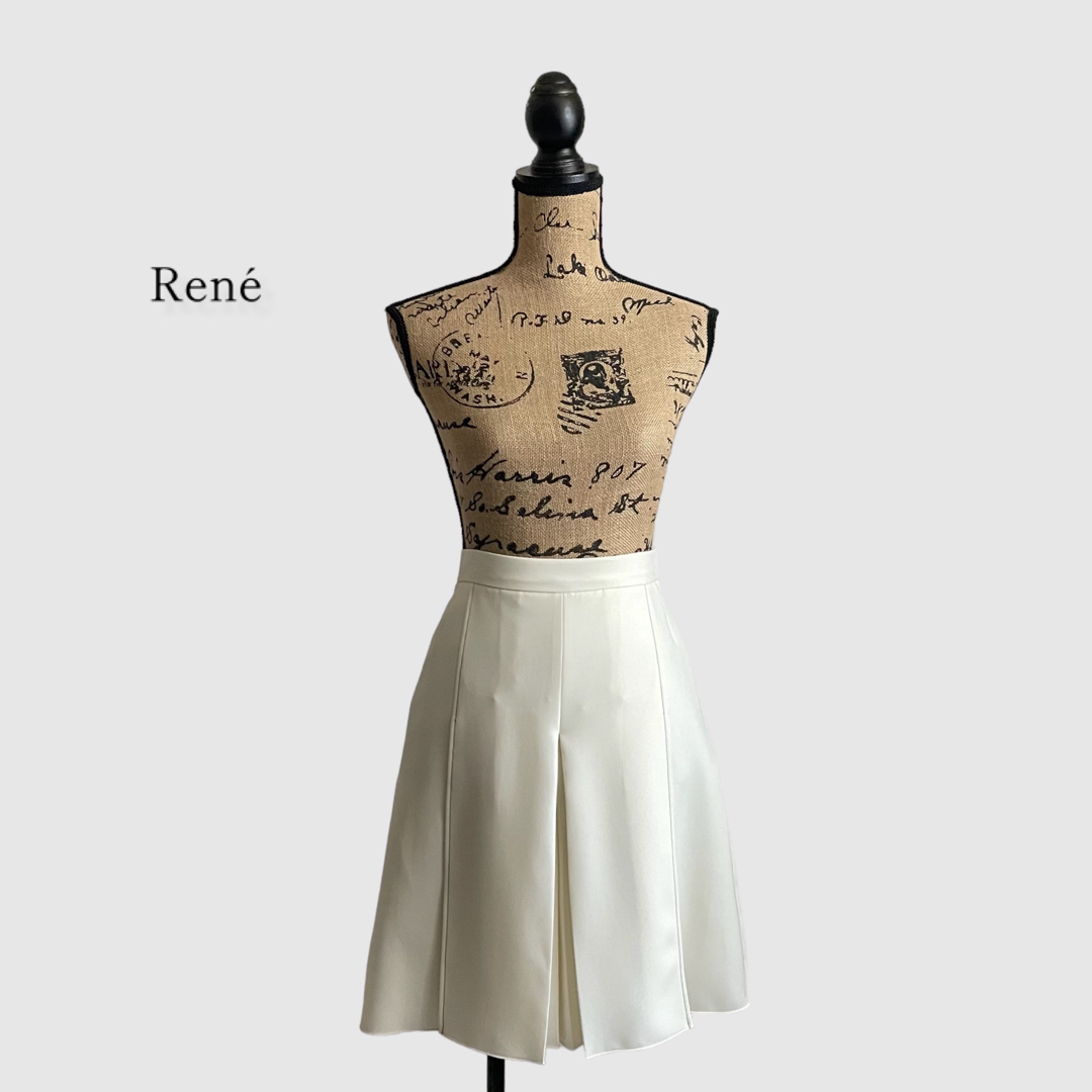 René - René ルネ キュロットパンツ ホワイトの通販 by 琴miki's shop