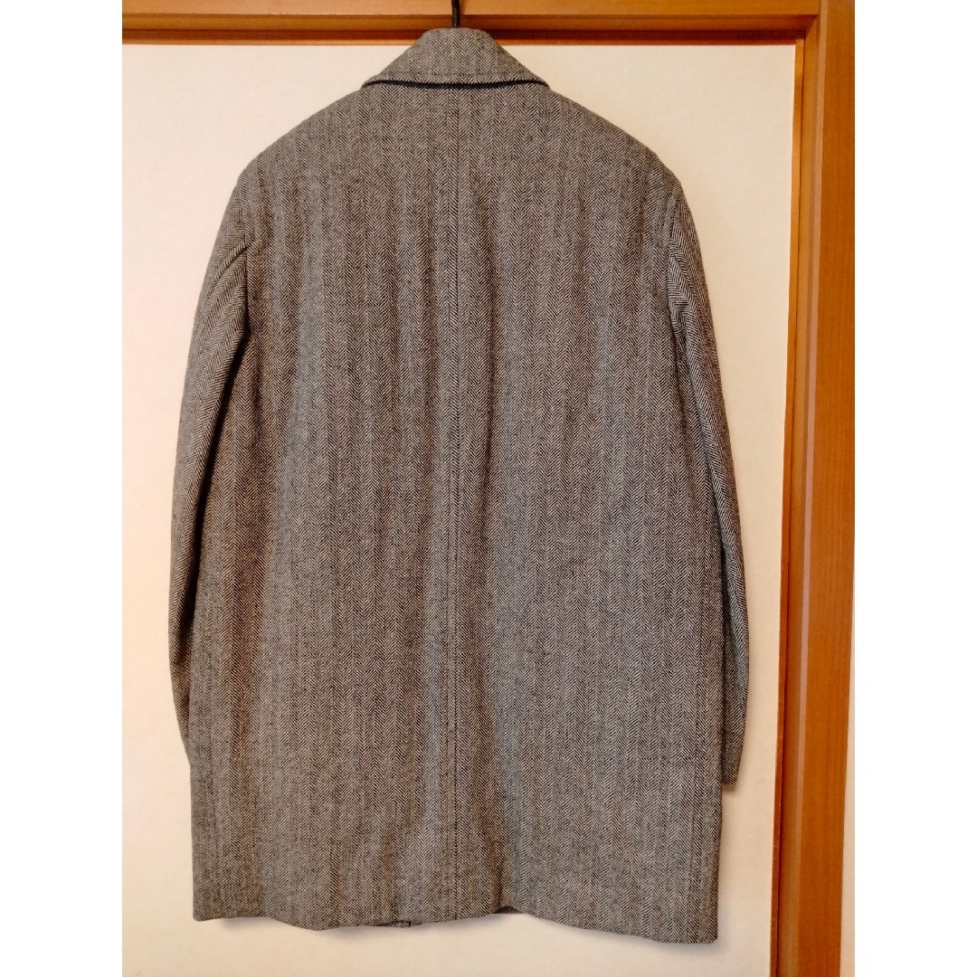 ☆未使用☆　RIGEL　メンズコート　Sサイズ　ショートコート　ヘリンボン　中綿 メンズのジャケット/アウター(ステンカラーコート)の商品写真