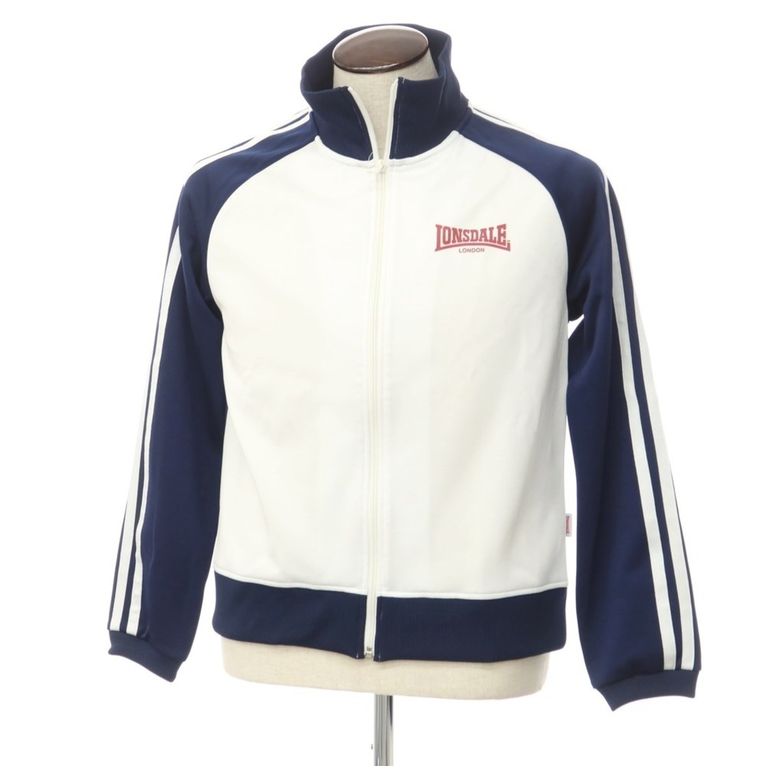 LONSDALE(ロンズデール)の【中古】ロンズデイル LONSDALE ポリエステル ジップアップ ジャージ ネイビーxホワイト【サイズL】【メンズ】 メンズのトップス(ジャージ)の商品写真