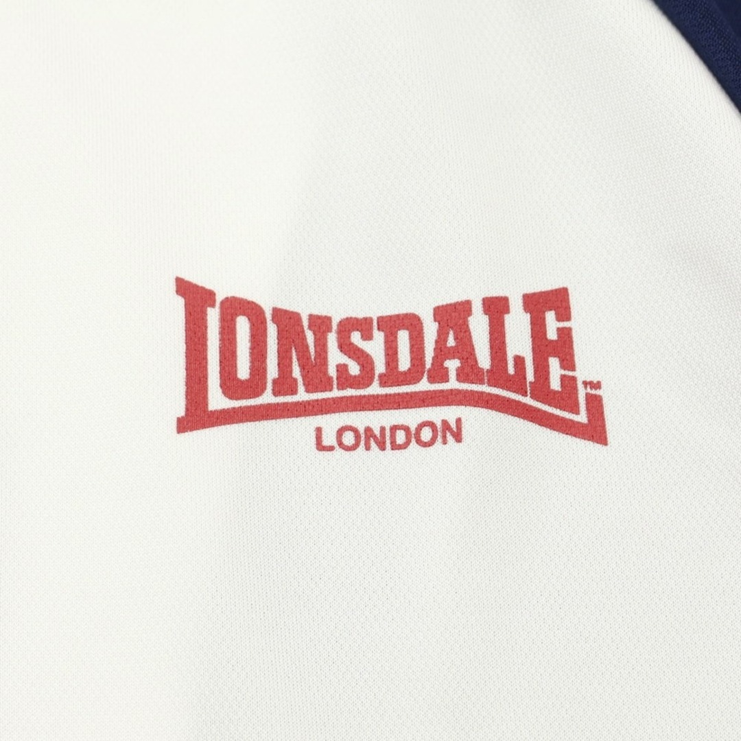 LONSDALE(ロンズデール)の【中古】ロンズデイル LONSDALE ポリエステル ジップアップ ジャージ ネイビーxホワイト【サイズL】【メンズ】 メンズのトップス(ジャージ)の商品写真