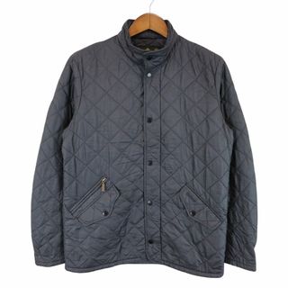 バーブァー(Barbour)の90年代 Barbour バブアー キルティングジャケット ジャケット ワーク  ユーロ  ヨーロッパ古着 ブラック (メンズ S) 中古 古着 O8369(その他)