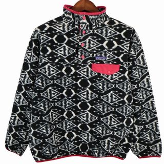 パタゴニア(patagonia)のpatagonia パタゴニア SYNCHILLA シンチラ スナップT フリースジャケット アウトドア 防寒  (レディース L相当) 中古 古着 O8386 中古 古着(その他)