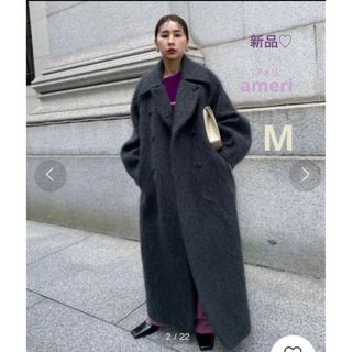 新品♡ AMERI　完売品　シャギーコート　インスタ掲載　グレー　M