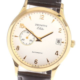ゼニス(ZENITH)のゼニス ZENITH 30.0125.680 クラスエリート K18YG スモールセコンド 自動巻き メンズ 良品 _769709(腕時計(アナログ))