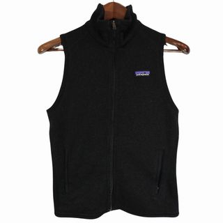 パタゴニア(patagonia)のSALE///// patagonia パタゴニア ベスト フリースジャケット アウトドア キャンプ アウター 防寒 ブラック (レディース S) O8443(その他)