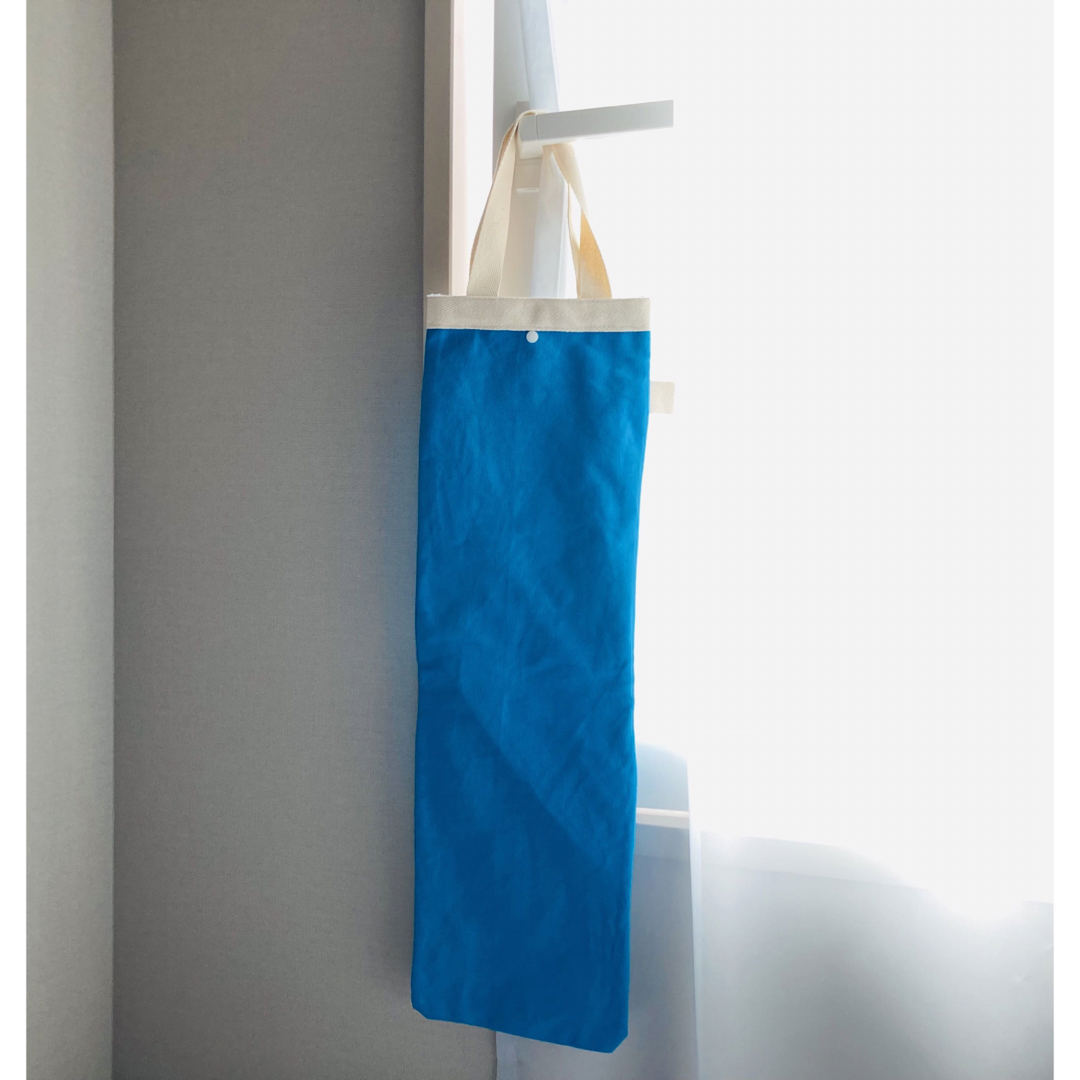 MORI譜面台用バッグ　帆布スカイブルー空色　譜面台ケース縦長シンプル レディースのバッグ(ショルダーバッグ)の商品写真