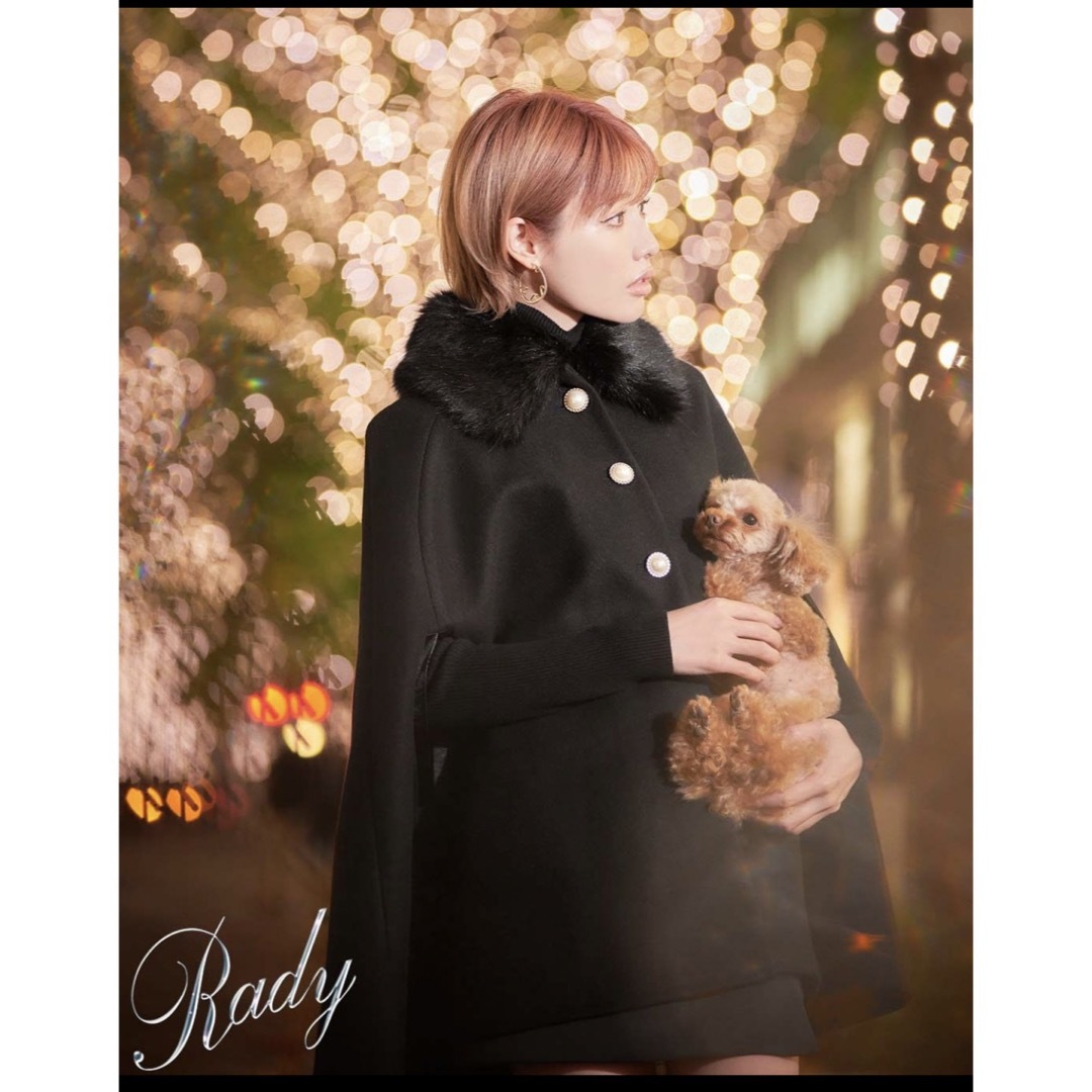 rady ラグジュアリーポンチョ コート 完売品