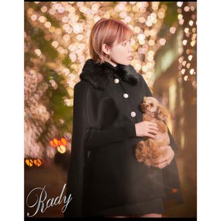 rady☆ファー付ブラックコートMサイズ美品