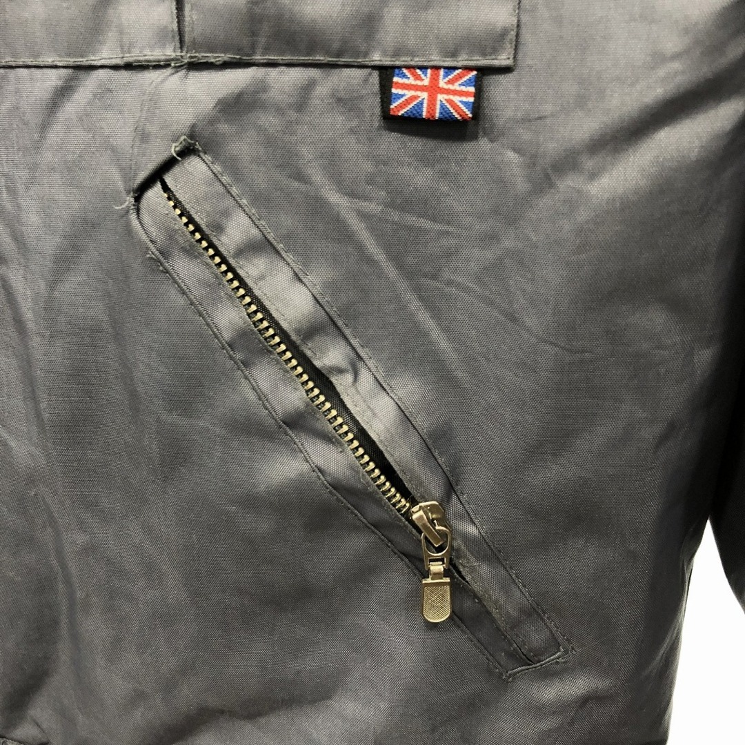 BELSTAFF(ベルスタッフ)のイングランド製 Belstaff ベルスタッフ ナイロン シングルライダース ジャケット 防寒  バイクウェア グレー (メンズ L) 中古 古着 O8482 メンズのジャケット/アウター(その他)の商品写真