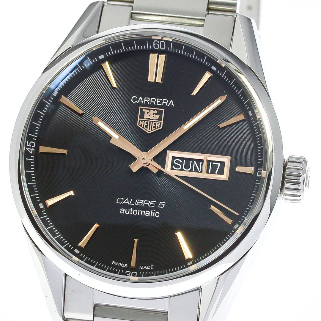 タグホイヤー TAG HEUER WAR201C-1 カレラ キャリバー5 デイデイト 自動巻き メンズ 美品 _767244