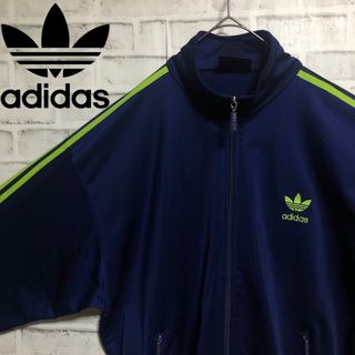 adidas - 希少XXL⭐️80s adidasトラックジャケット 刺繍vintage 紺緑