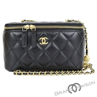 CHANEL - 新品同様 シャネル バニティバッグ チェーンショルダー AP1341 ラムスキン 化粧ポーチ ショルダーバッグ レディース CHANEL 【中古】