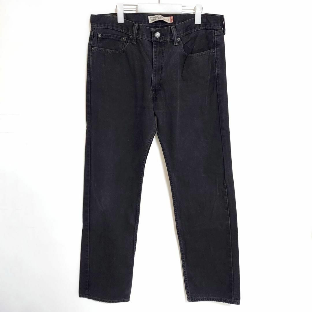 W36 Levi's リーバイス505 ブラックデニム バギーパンツ ワイド 黒 1