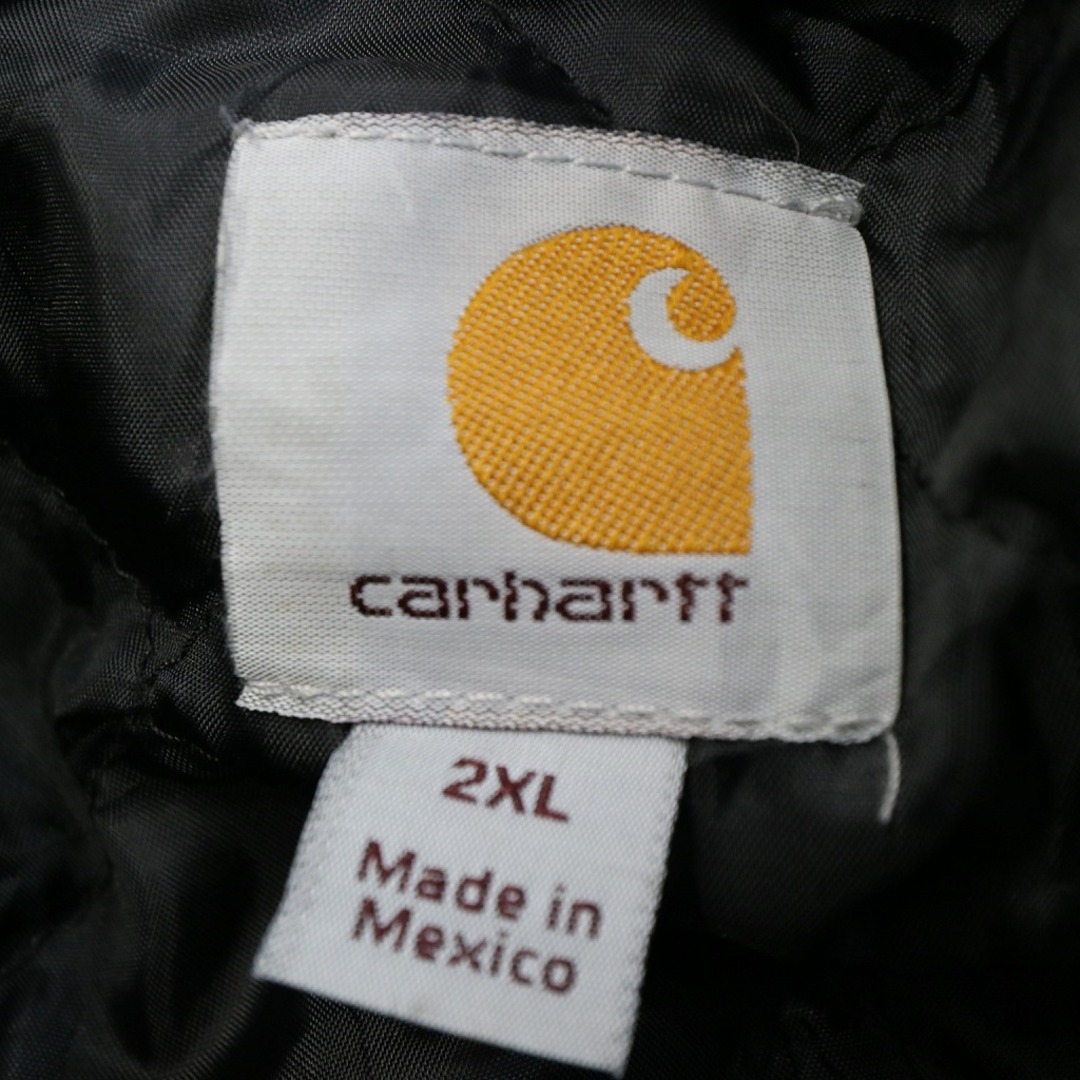 Carhartt カーハート ジップアップ フーディー パーカー 大きいサイズ ブラック (メンズ 2XL)   O8525