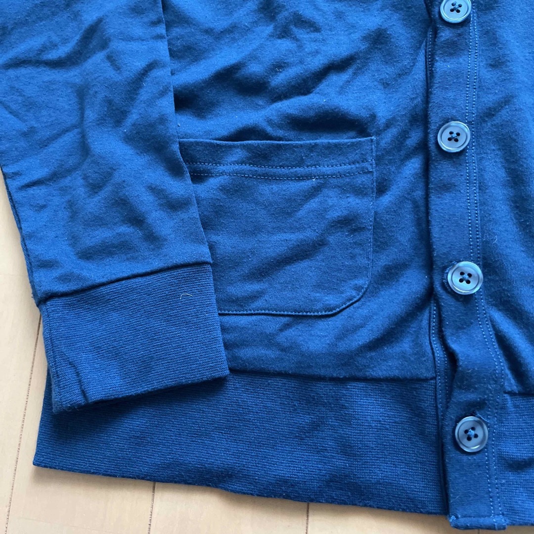 ニッセン(ニッセン)のネイビー　カーディガン　130 キッズ/ベビー/マタニティのキッズ服男の子用(90cm~)(カーディガン)の商品写真