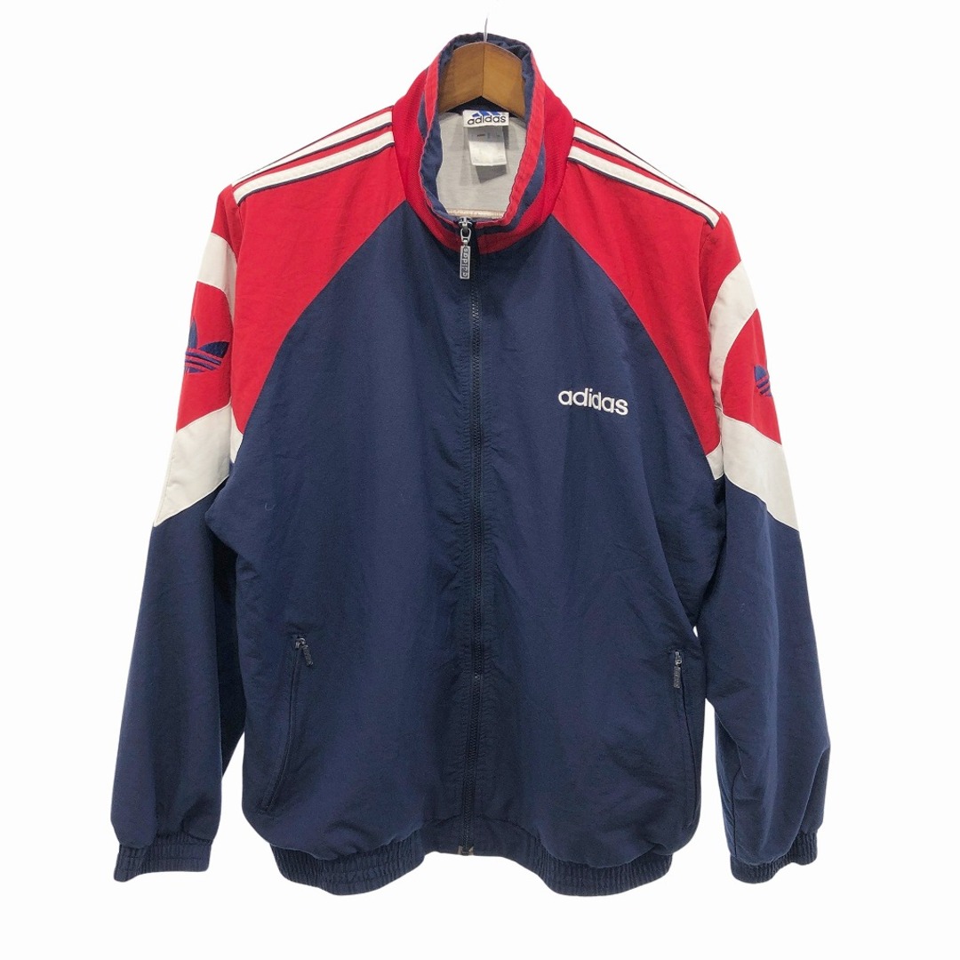 90年代 adidas アディダス トラックジャケット ジャケット ユーロ ネイビー (メンズ L)   O8517