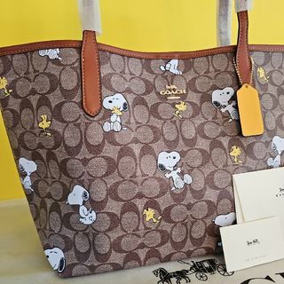 COACH - コーチ スヌーピー トートバッグ COACH 新作 ウッドストック