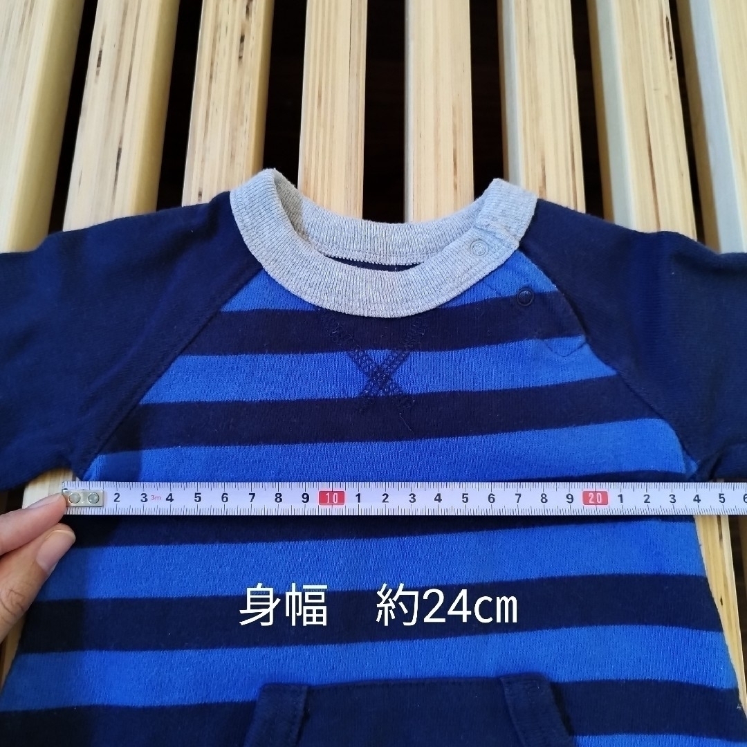 babyGAP(ベビーギャップ)の値下げ⭐ギャップ⭐70⭐ロンパース⭐カバーオール⭐長袖⭐babyGap⭐春 キッズ/ベビー/マタニティのベビー服(~85cm)(カバーオール)の商品写真