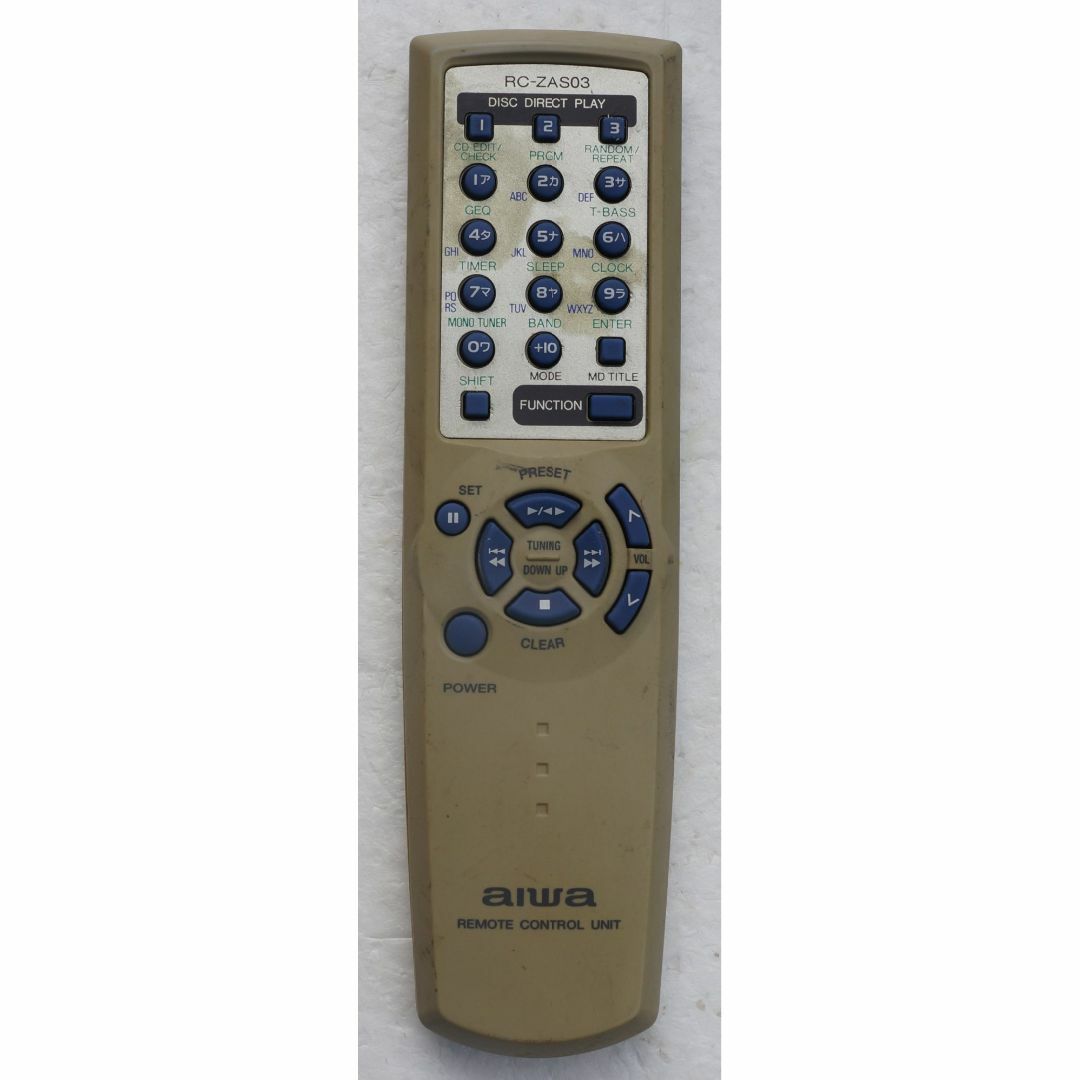 aiwa - アイワ AIWA オーディオ リモコン RC-ZAS03 ( #6206 )の aiwa - アイワ AIWA オーディオ リモコン RC-ZAS03 ( #6206 )の