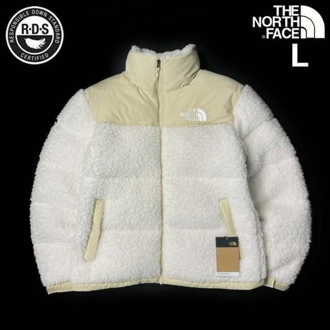 THE NORTH FACE - ノースフェイス ボア シェルパ ヌプシ US限定(L)白