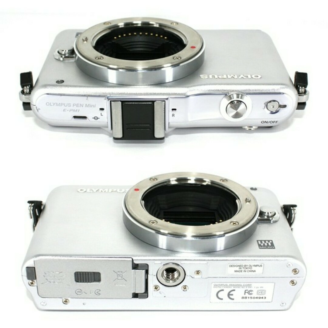 OLYMPUS - OLYMPUS E−PM1 ミラーレスカメラ シルバー iPhone転送