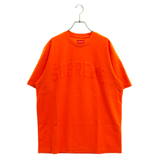 シュプリーム ロゴ Tシャツ・カットソー(メンズ)（オレンジ/橙色系）の