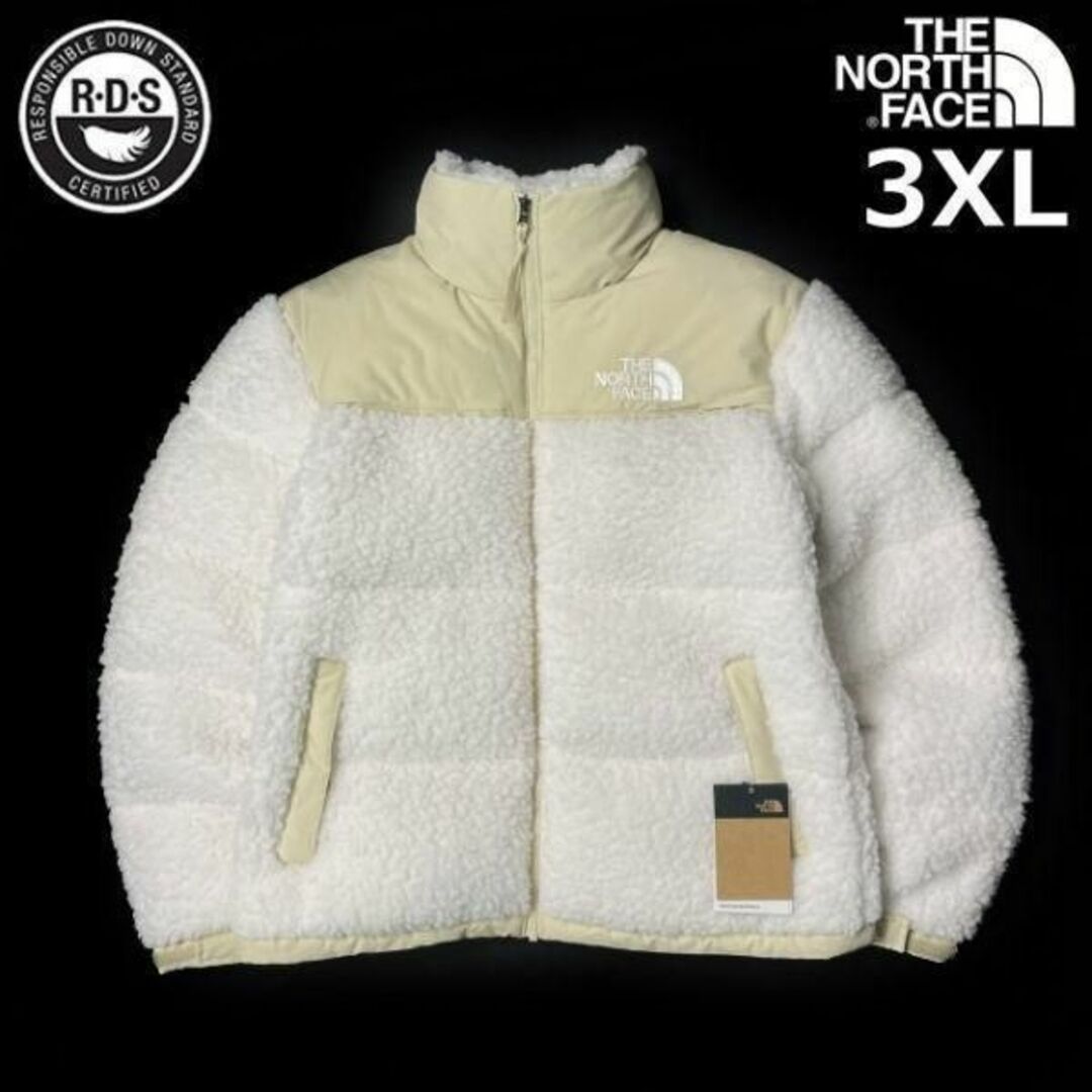 THE NORTH FACE   ノースフェイス ボア シェルパ ヌプシ US限定3XL白