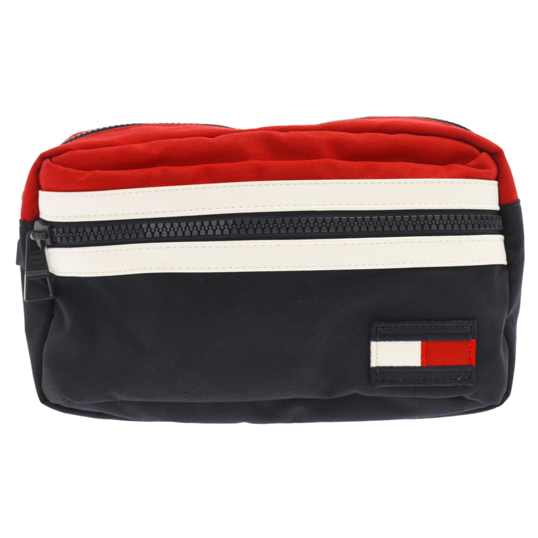 TOMMY HILFIGER(トミーヒルフィガー)のTOMMY HILFIGER トミーヒルフィガー ショルダーバッグ ウエストバッグ ネイビー/ホワイト/レッド ポーチ メンズのバッグ(ウエストポーチ)の商品写真