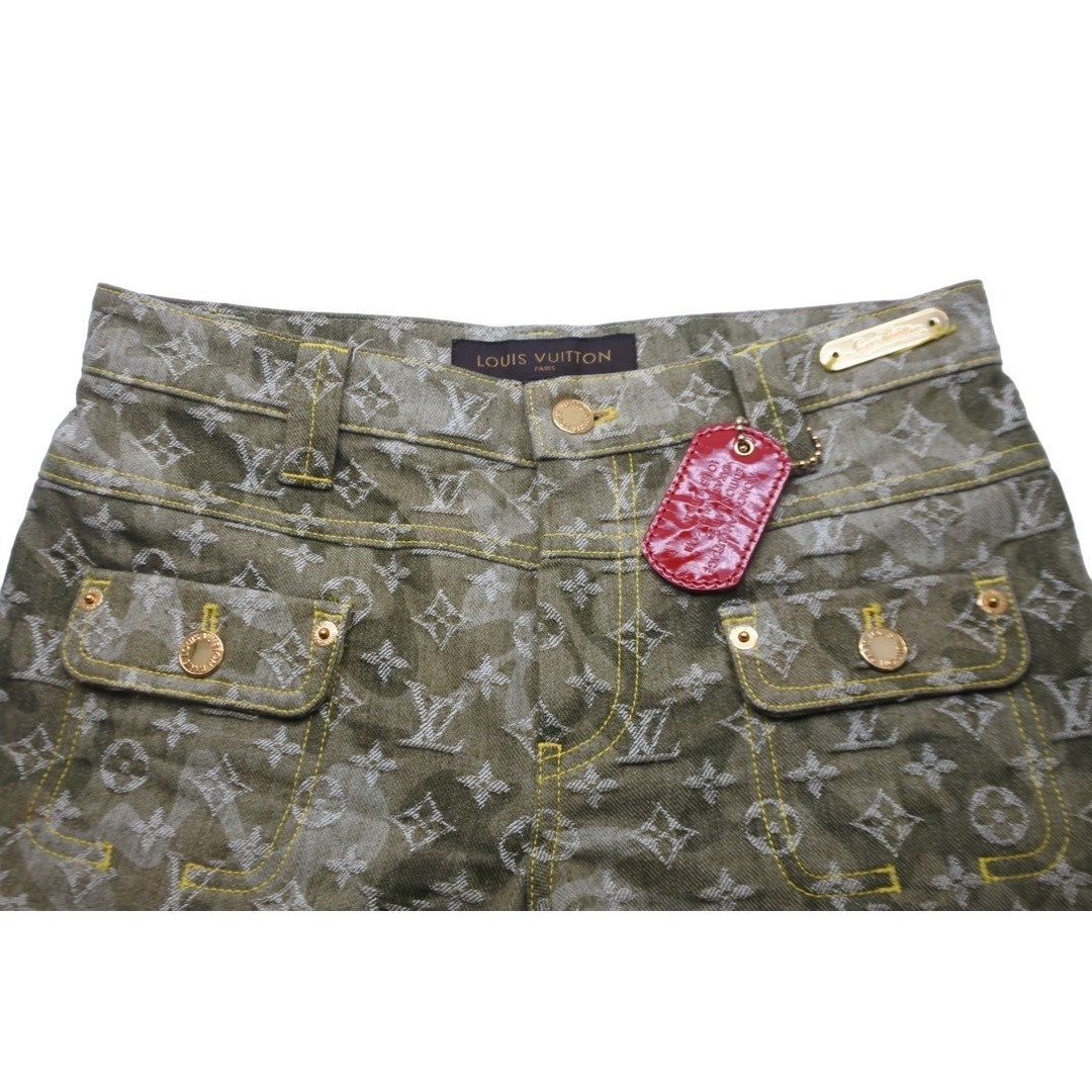 LOUIS VUITTON(ルイヴィトン)のLOUIS VUITTON ルイヴィトン 村上隆 カモフラ デニムパンツ 2008aw RW082W WNPA18CON 美品 中古 56193 レディースのパンツ(デニム/ジーンズ)の商品写真