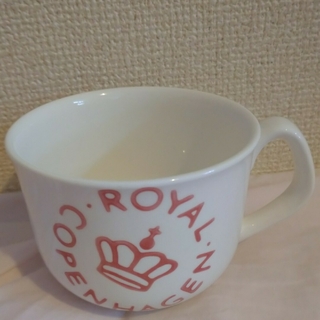 ロイヤルコペンハーゲン(ROYAL COPENHAGEN)のロイヤルコペンハーゲン　スープカップ　ピンク(グラス/カップ)