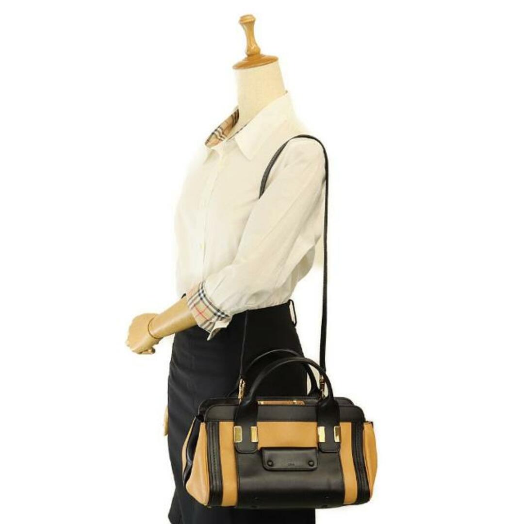 クロエ 2WAYバッグ リトルアリス ブラック ベージュ レザー CHLOE