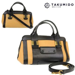 クロエ 2WAYバッグ リトルアリス ブラック ベージュ レザー CHLOE
