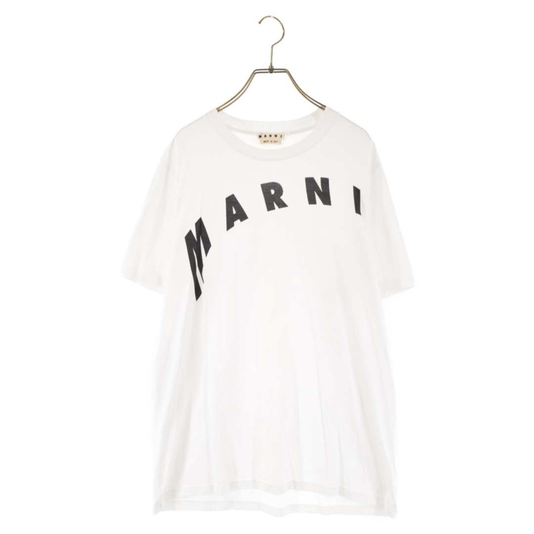 MARNI マルニ 21SS アーチ ロゴ プリント クルーネック 半袖 Tシャツ ...