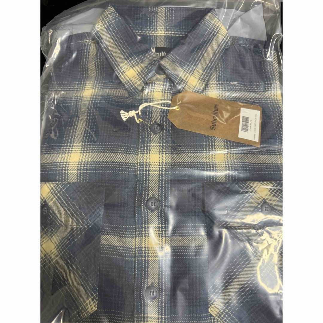 Subculture OMBRE CHECK SHIRT / BLUE