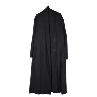 ヨウジヤマモト(Yohji Yamamoto)のYohji Yamamoto POUR HOMME ヨウジヤマモト プールオム 21AW ストールギャバCT ウールギャバロングコート HX-C28-100 ブラック(フライトジャケット)